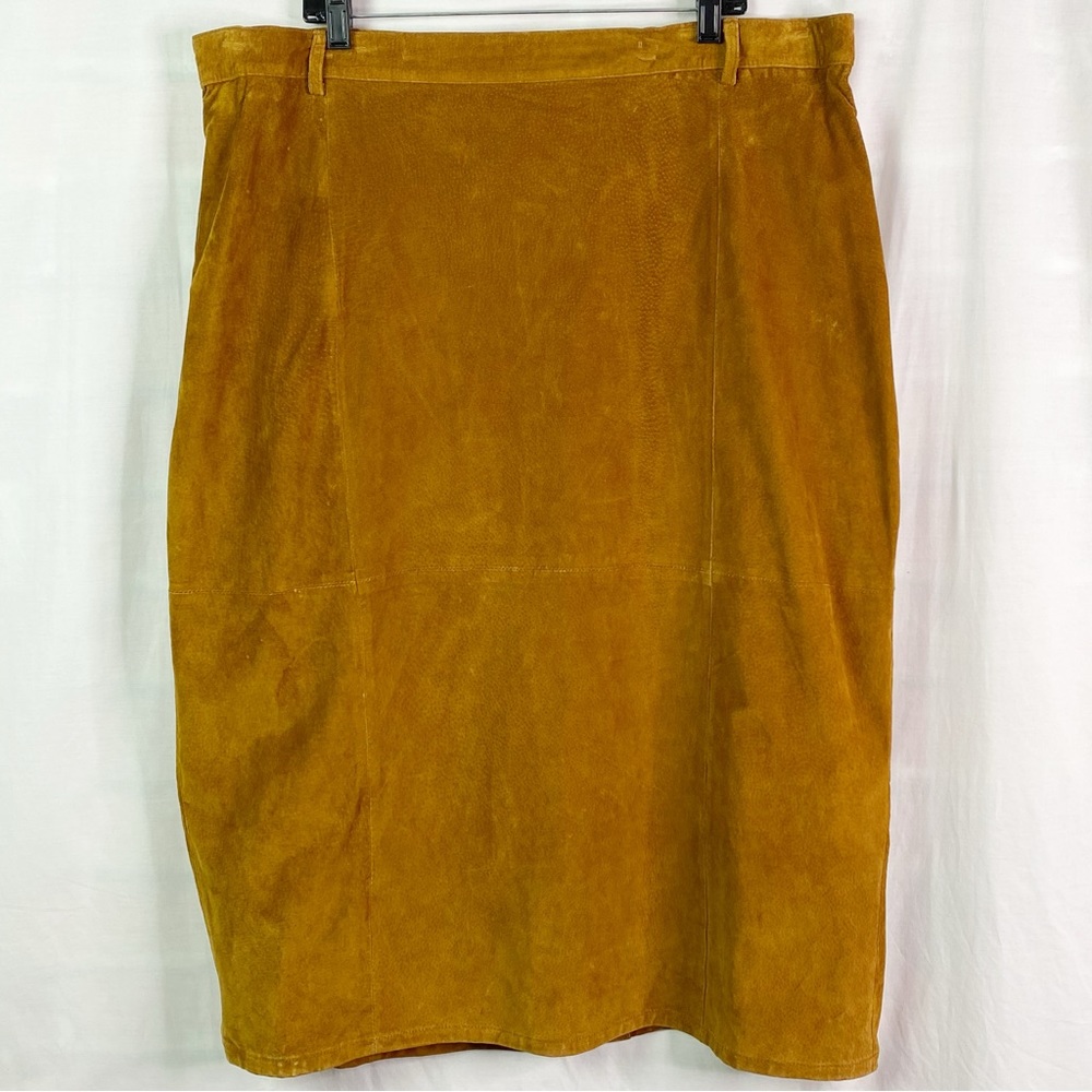Venezia suede Pencil Skirt